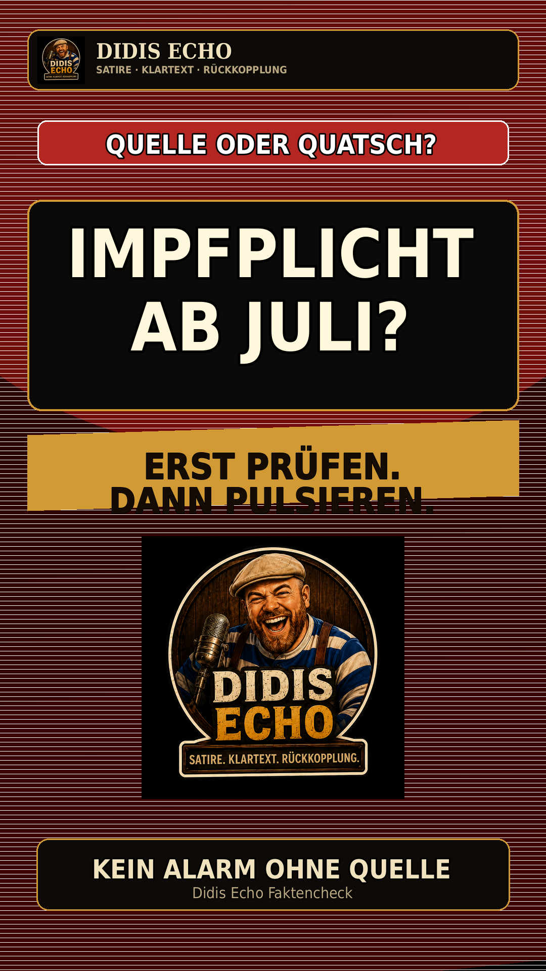 Didis Echo Cover Impfpflicht ab Juli